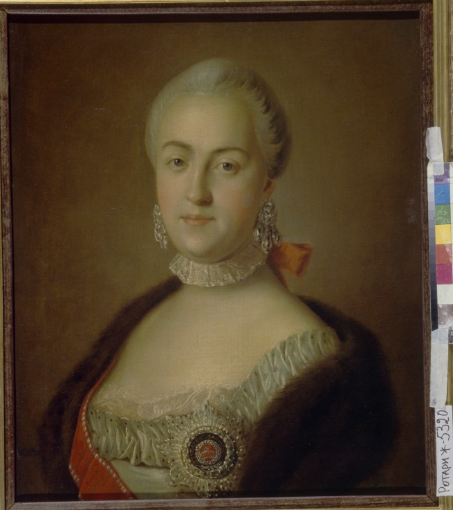 Portrait of Grand Duchess Yekaterina Alexeyevna od Pietro Antonio Rotari