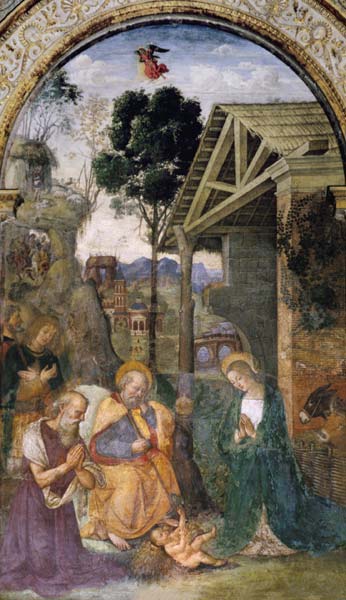 Pinturicchio / Adoration of the child od Pinturicchio