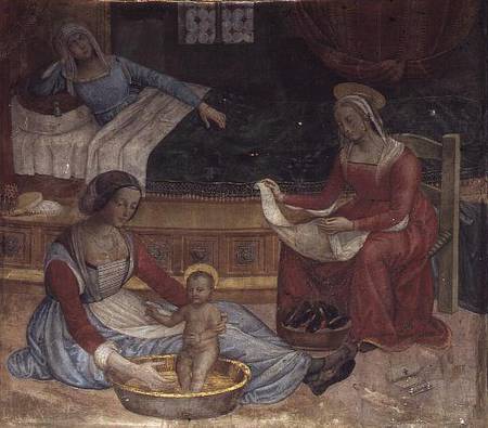 The Birth of St. John the Baptist (fresco) od Pinturicchio