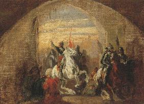 Boleslaw I Chrobry entering conquered Kiev