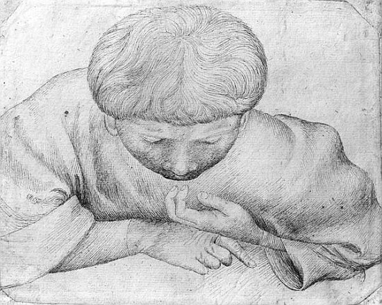 Boy reading, from the The Vallardi Album od Pisanello