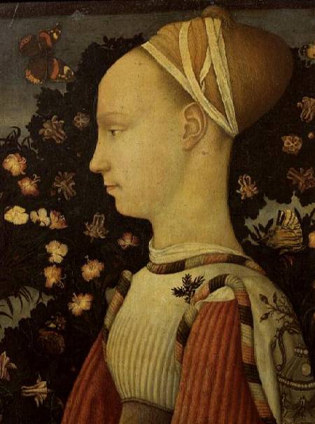 Portrait of Ginevra d'Este od Pisanello