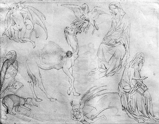 Sheet of studies, from the The Vallardi Album od Pisanello