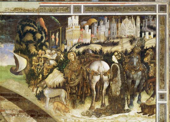 St. George Rescuing the Princess of Trebizond od Pisanello