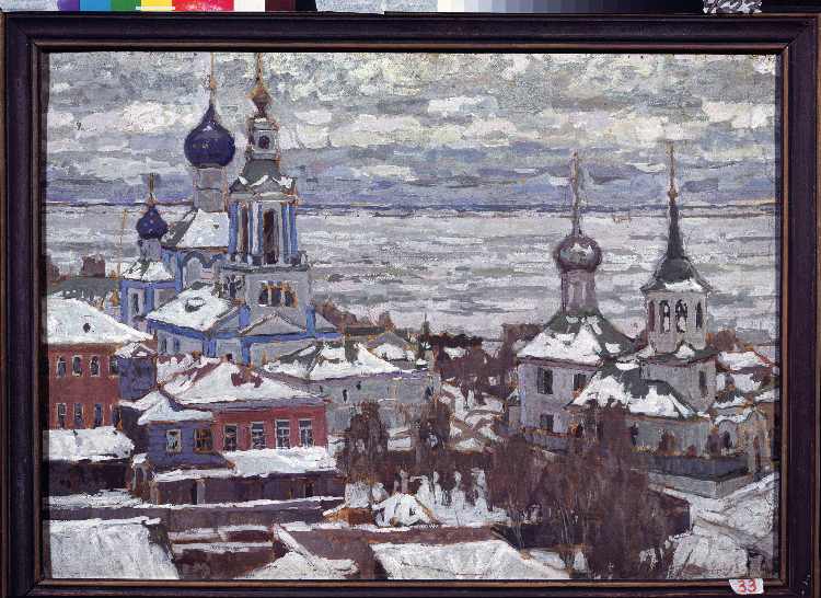 Türme von Rostow im Winter od Pjotr Petrowitschev