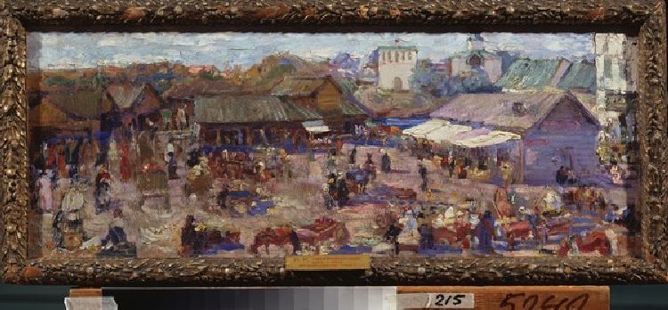 Markt in Pskow od PjotrIwanowitsch Petrowitschew