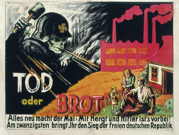 Death or bread. SPD election poster od Plakatkunst