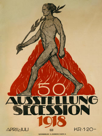 Ausstellung Secession, 1918 od Plakatkunst
