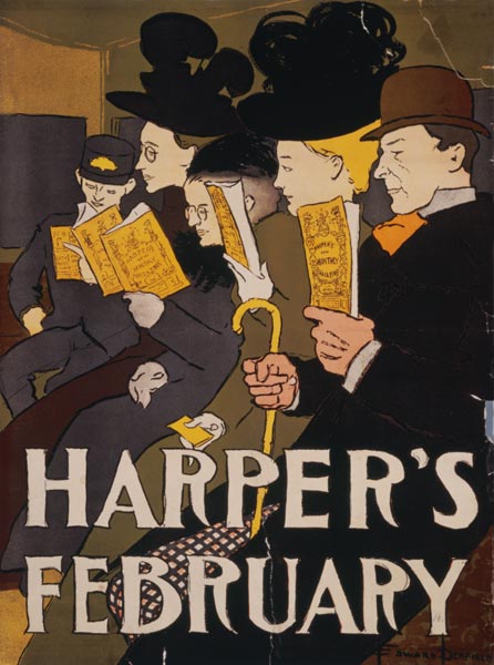 Harper of February of Edward Penfield od Plakatkunst