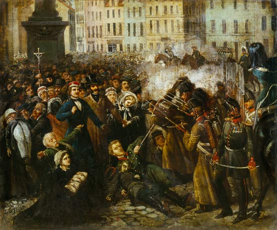 Massacre of Michal Landy od Polish School