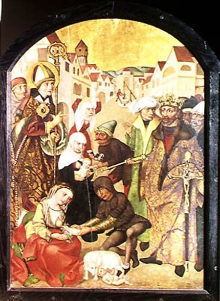 St. Stanislas (1030-79) watching the punishment of unfaithful wives as commanded by King Boleslas II od Polish School