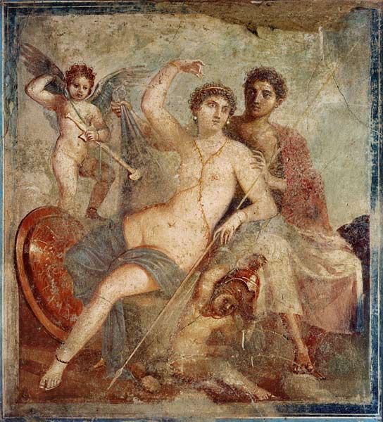 Are and Aphrodite od Pompeji, Wandmalerei