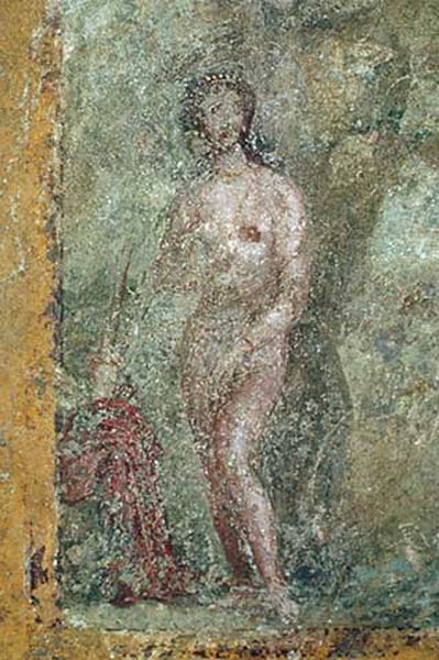 Diana, die von Aktaeon beobachtet wird od Pompeji, Wandmalerei