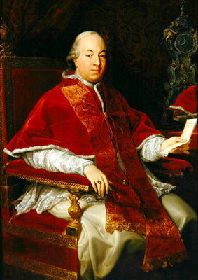 Pope Pius VI (1717-99) c.1775-76 (oil on canvas) od Pompeo Girolamo Batoni