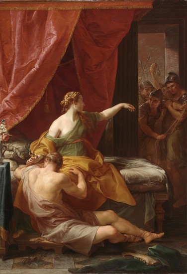 Samson and Delilah od Pompeo Girolamo Batoni
