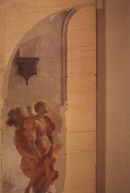 The Annunciation (detail of an angel) od Pontormo,Jacopo Carucci da