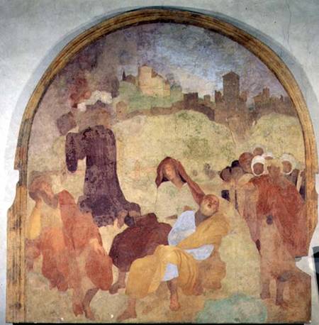 Christ in the Garden, lunette from the fresco cycle of the Passion od Pontormo,Jacopo Carucci da
