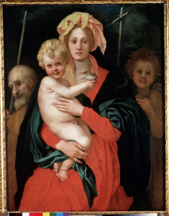Madonna and Child with Saint Joseph and John the Baptist od Pontormo,Jacopo Carucci da