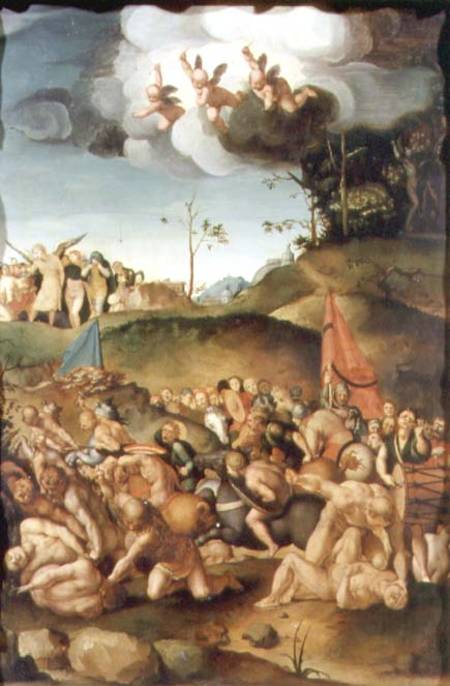 The Martyrdom of the Ten Thousand od Pontormo,Jacopo Carucci da
