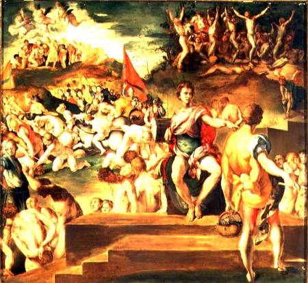 The Martyrdom of the Theban Legion od Pontormo,Jacopo Carucci da