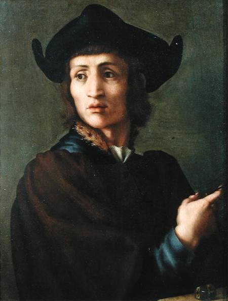 Portrait of a Goldsmith od Pontormo,Jacopo Carucci da