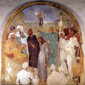 Christ before Pilate, lunette from the fresco cycle of the Passion