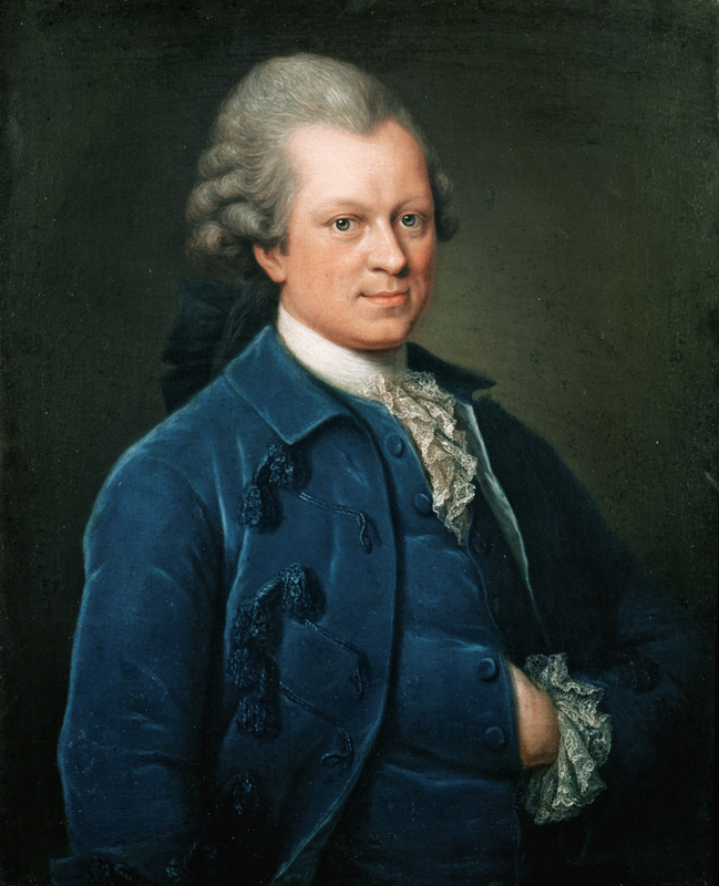 Portrait of Gotthold Ephraim Lessing od Portraitmaler (18.Jh.)