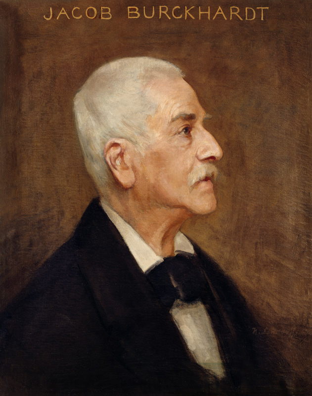 Portrait of the Philosopher Jacob Burckhardt od Portraitmaler (19.Jh.)