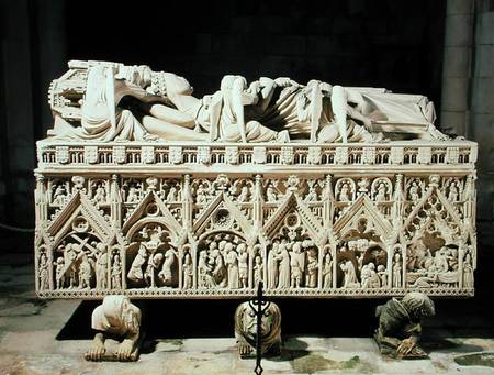 The Tomb of Ines de Castro (d.1355) od Portuguese School