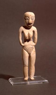 Figurine of a naked woman, from the Badarian or early Neolithic period, c.4000 BC (ivory)