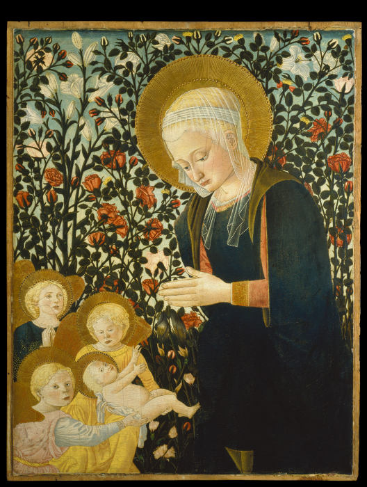 Madonna with Child and Angels od Pseudo-Pier Francesco Fiorentino (Pesellini-Lippi-Imitator)