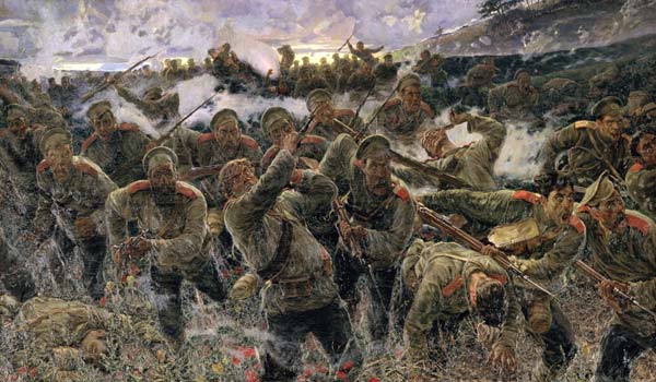 The bayonet fighting od Pyotr Pavlovich Karyagin