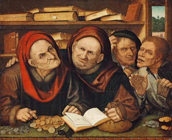 Suppliant Peasants In The Office Of Two Tax Collectors od Quinten Massys