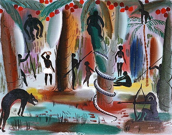 Jungle, 1979 (oil on canvas)  od Radi  Nedelchev