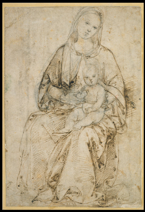 Seated Madonna and Child od Raffael
