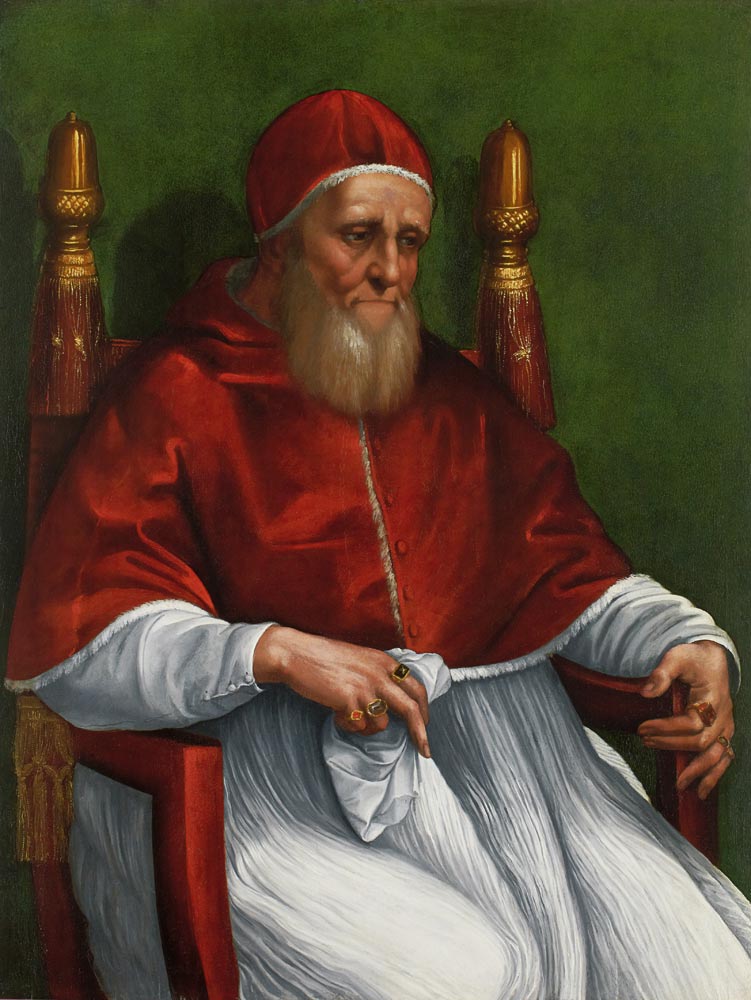 Bildnis des Papstes Julius II od (Raffael) Raffaello Santi