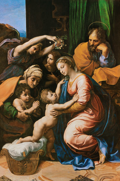 The Holy Family (the great Holy Family of Franz I.) od (Raffael) Raffaello Santi