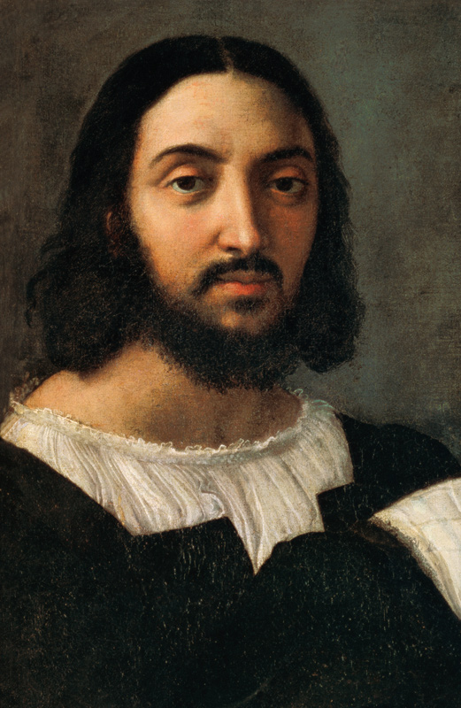Self-portrait (detail from the double portrait) od (Raffael) Raffaello Santi
