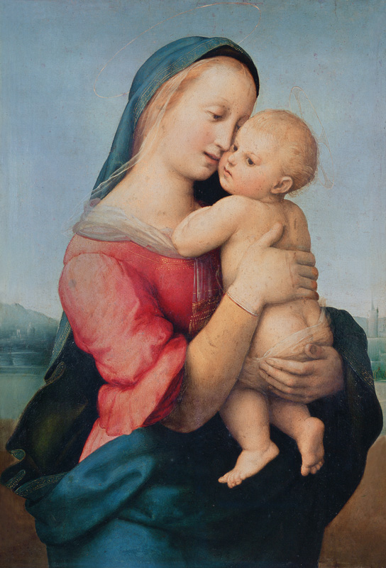 Raffael, Tempi Madonna / Paint./c.1507 od (Raffael) Raffaello Santi