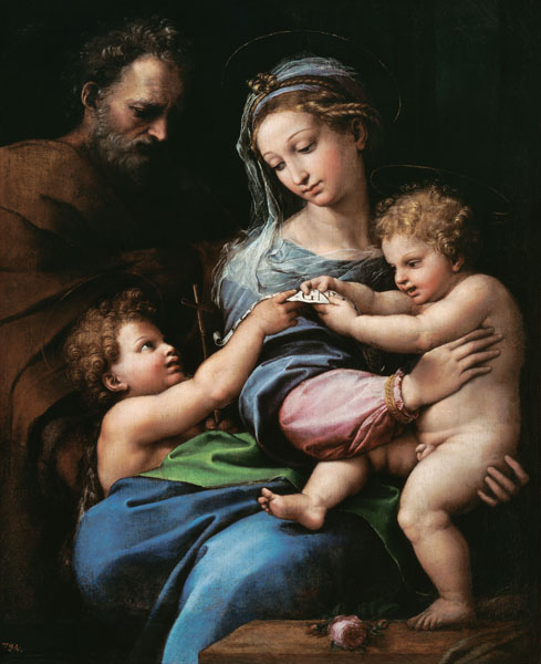 Raphael / Madonna with the rose / c.1518 od (Raffael) Raffaello Santi
