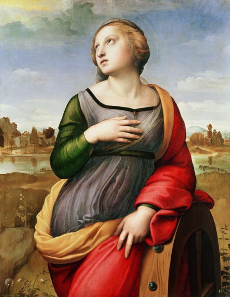 Holy Katharina of Alexandria od (Raffael) Raffaello Santi