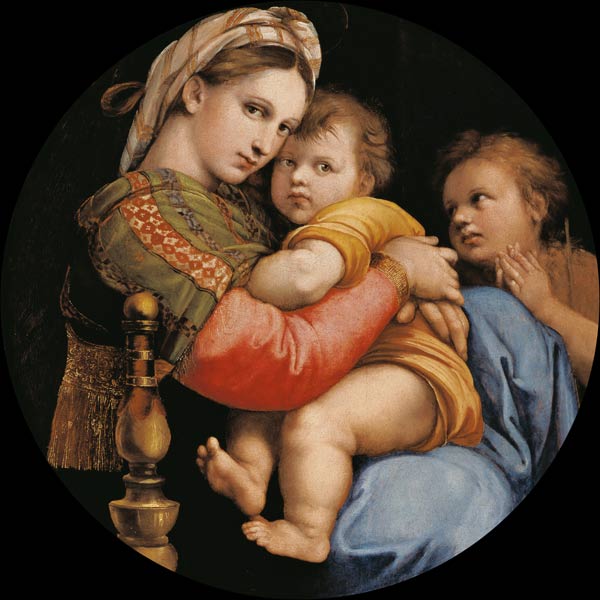 After Raphael / Madonna della Sedia od (Raffael) Raffaello Santi