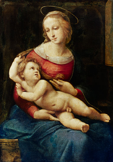 Madonna with child (Madonna Bridgewater) od (Raffael) Raffaello Santi