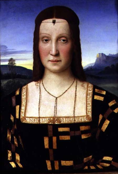 Portrait of Elizabeth Gonzaga od (Raffael) Raffaello Santi