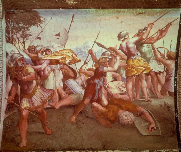 Raphael / David and Goliath / c.1515 od (Raffael) Raffaello Santi