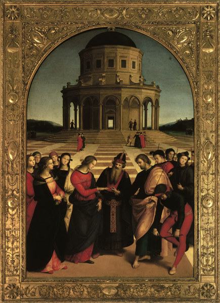 Raphael / Marriage of Mary / 1504 od (Raffael) Raffaello Santi