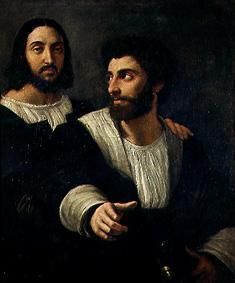 Autoportrét Rafaela s pøítelem