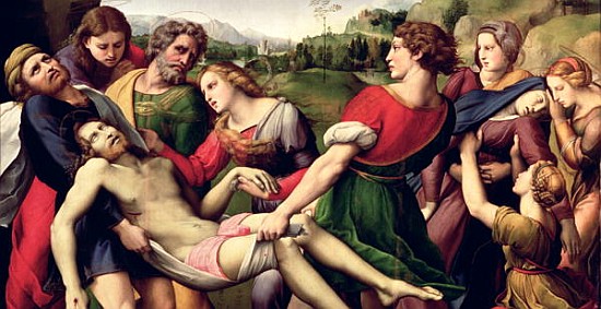 The Deposition, 1507 (detail of 62308) od (Raffael) Raffaello Santi