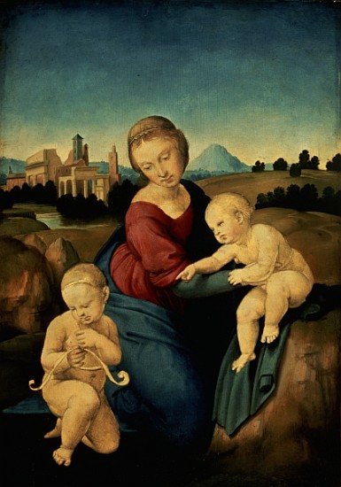 The Esterhazy Madonna, c.1507-08 (tempera & oil on poplar panel) od (Raffael) Raffaello Santi