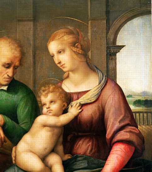The Holy Family, 1506 (detail of 47576) od (Raffael) Raffaello Santi